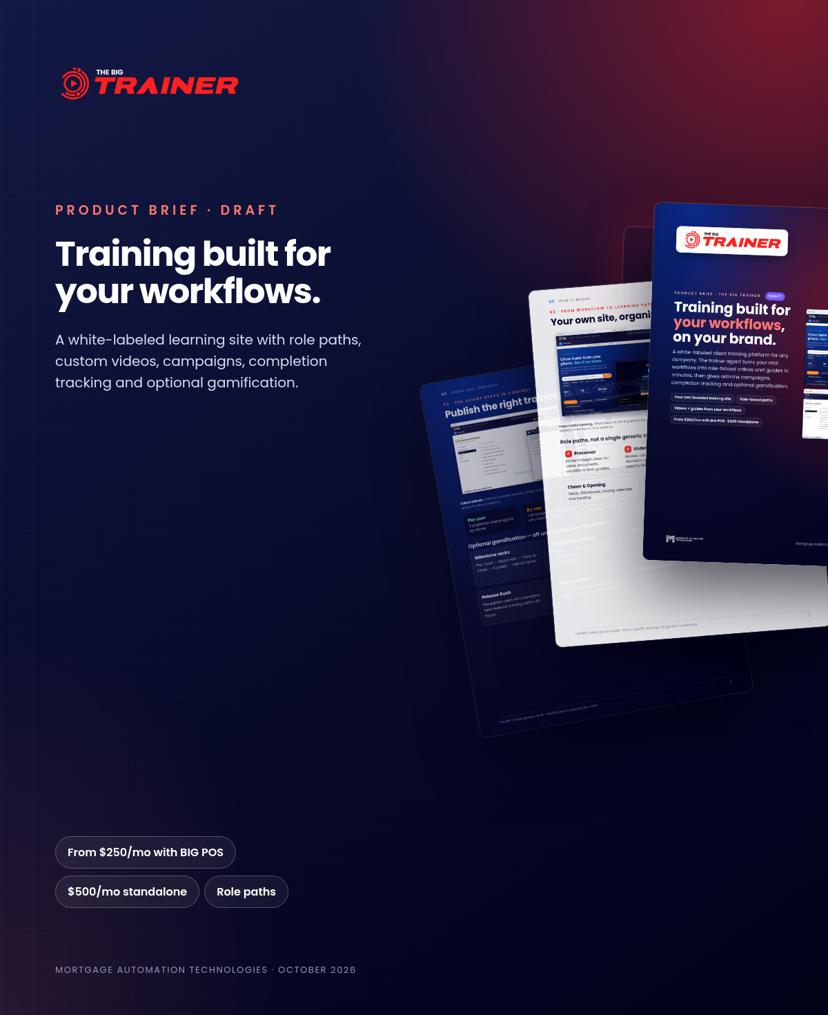 The BIG Trainer Brief cover